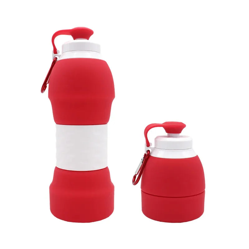 Silicone folding water bottle